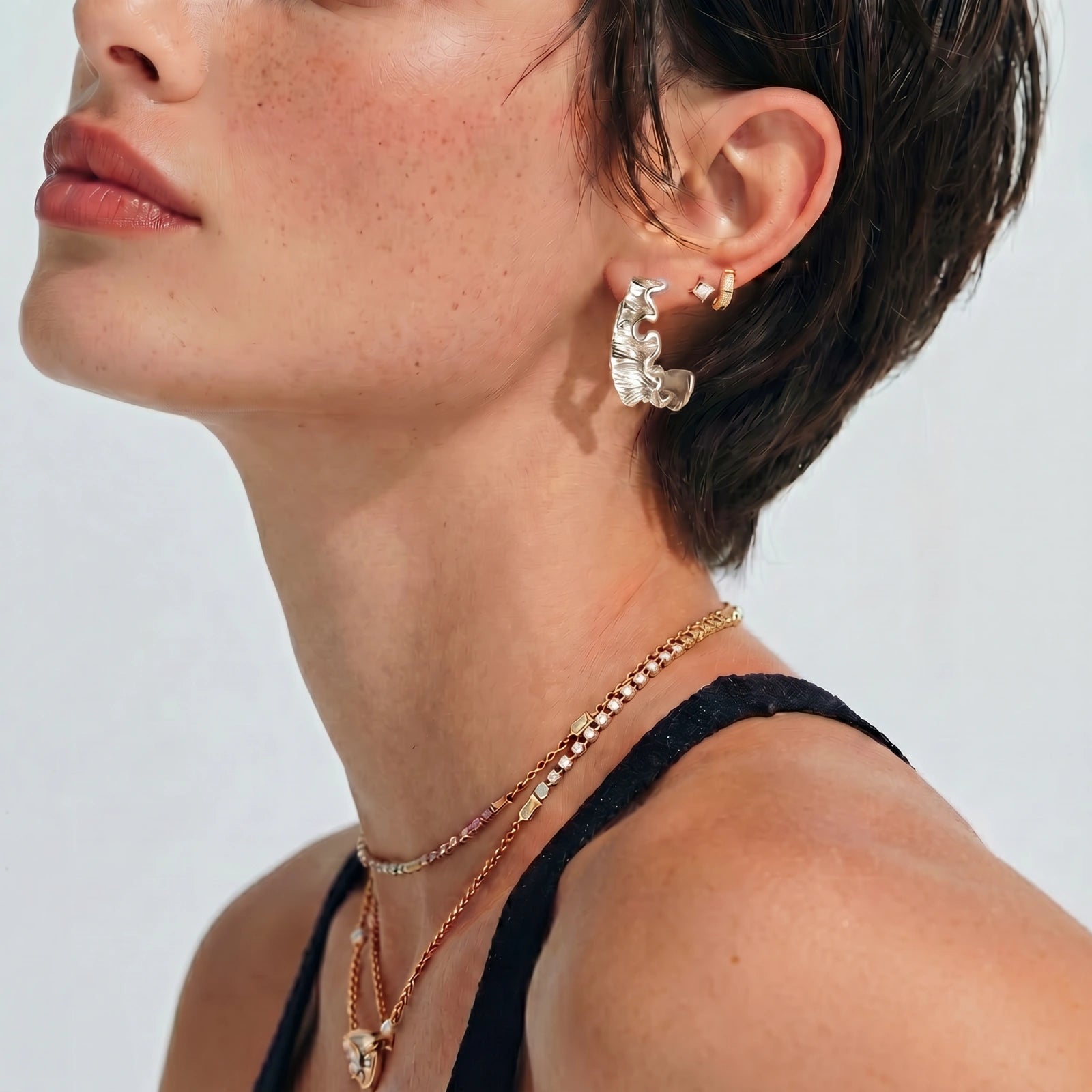 Ripple Wave Hoops